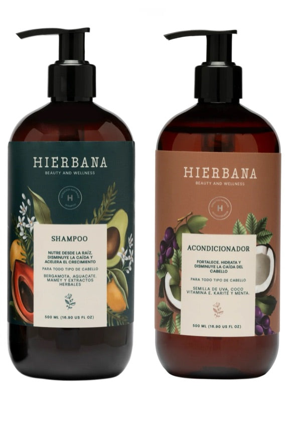 Kit Shampoo + Acondicionador Anticaída Hierbana